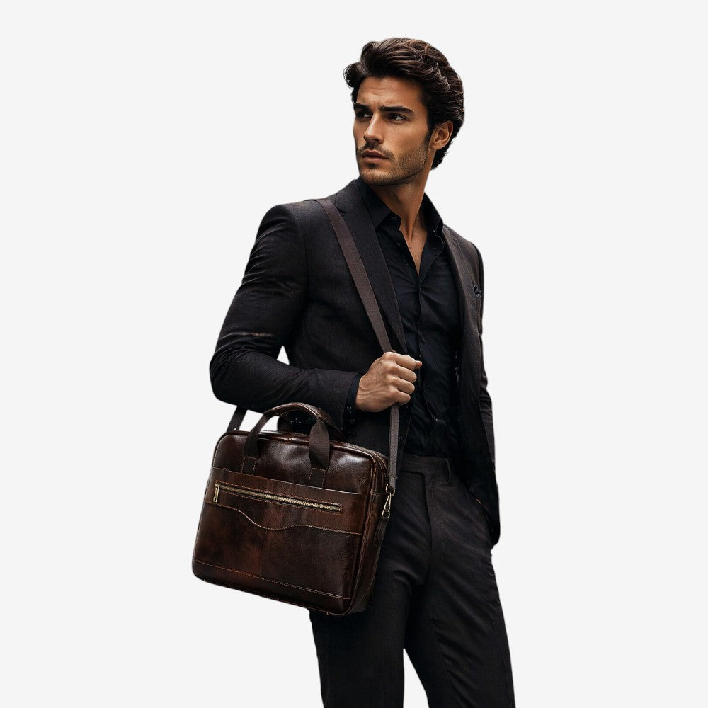 Sacoche en cuir véritable - Giovanni