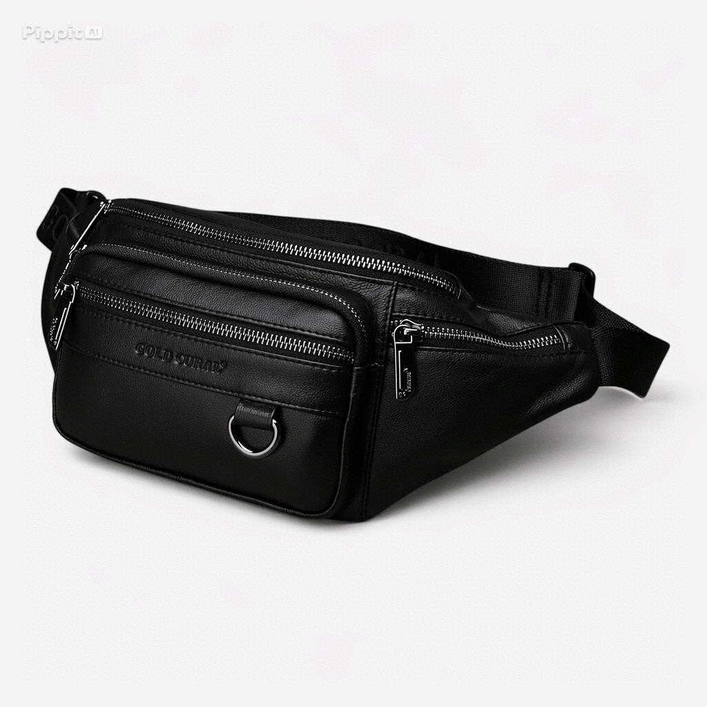 Sac banane en cuir véritable - Paul